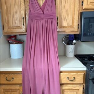 #LevKoff Mauve Chiffon Maxi Dress | Size 12